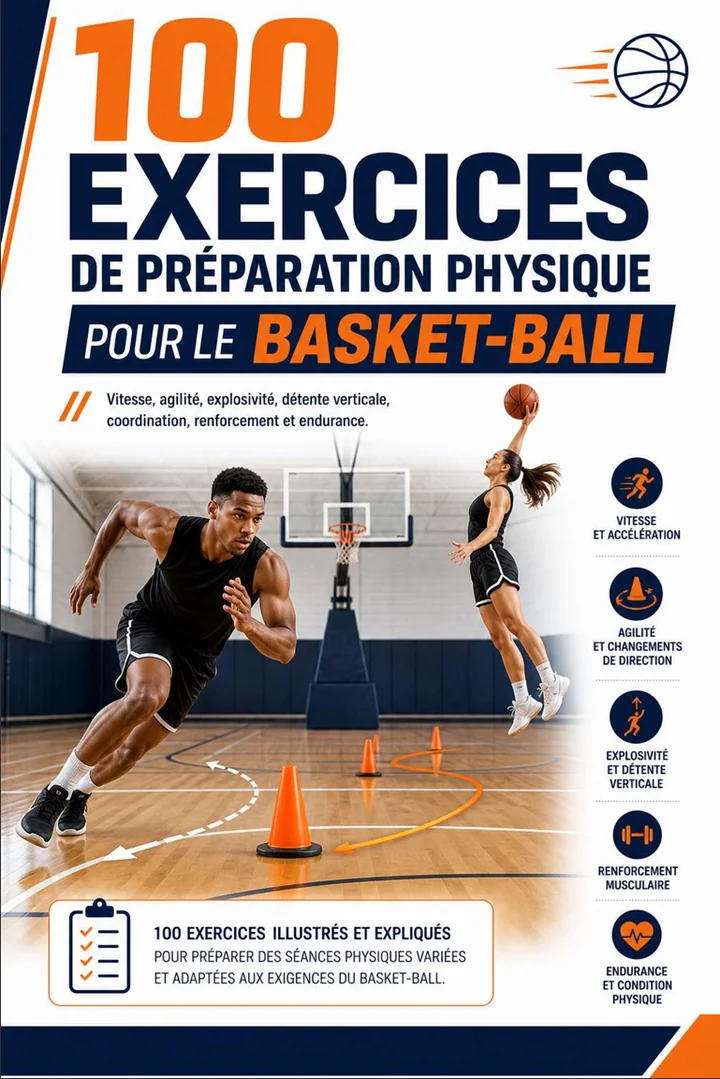 Page du guide de 100 exercices de préparation physique pour le basket-ball 1