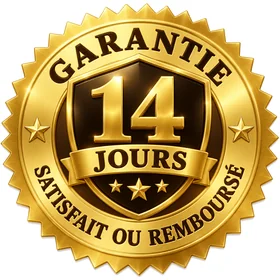Garantie de 14 jours satisfait ou remboursé